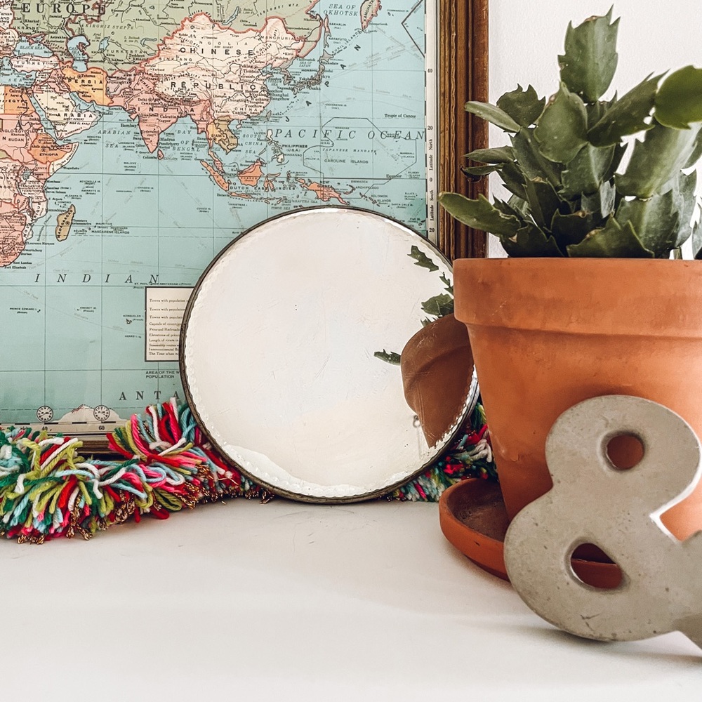 Round Mirror Tray
